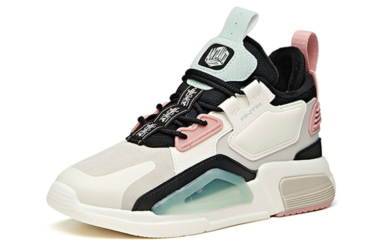ANTA Skateboard Shoes Women's Low-Top Gray/White/Pink купить в интернет-магазине Yoocart с быстрой доставкой по России.