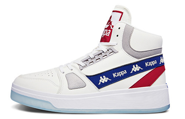 Kappa Skateboard Shoes Unisex High-Top White/Gray/Blue/Red