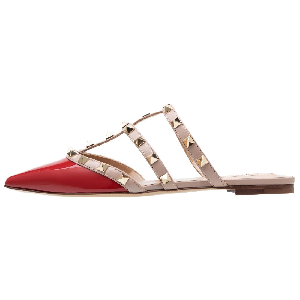 Valentino Closed Toe Slippers Women's Red