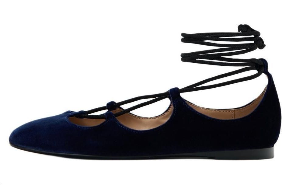 ZARA Casual Single Shoes Women's Dark Blue