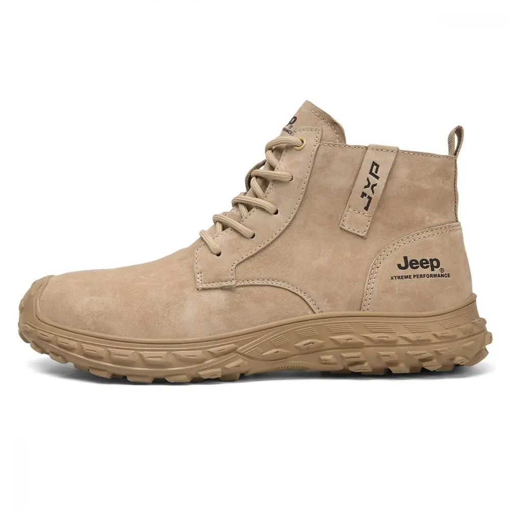 Jeep High Top Outdoor Shoes Men's Sand