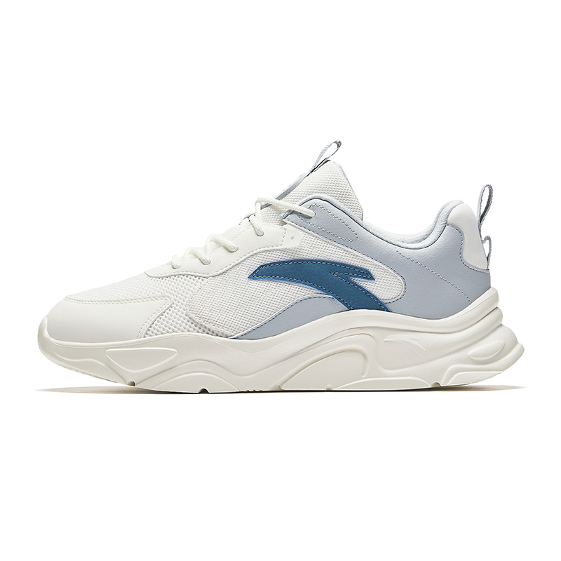 Anta Life Collection Cushioning Wear-Resistant Low-Top Casual Shoes Men's White Blue