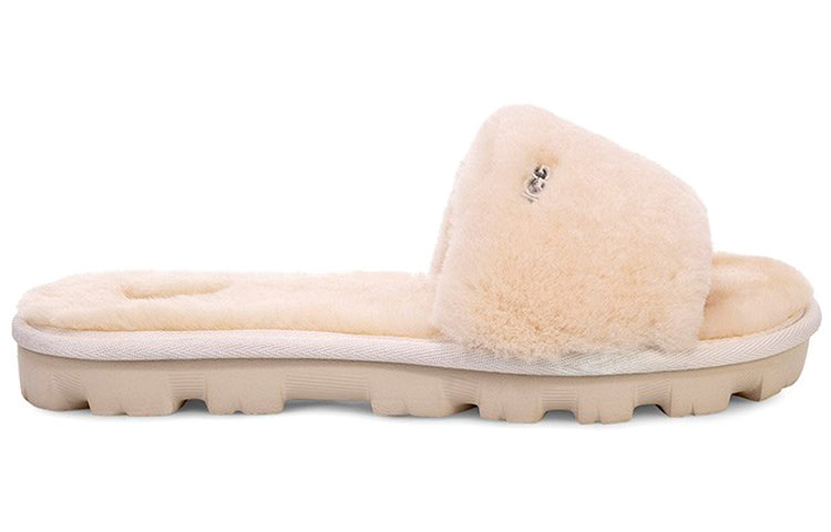 UGG Rubber Sole Slip Resistant Antibacterial Slide Slippers Women's Natural купить в интернет-магазине Yoocart с быстрой доставкой по России.