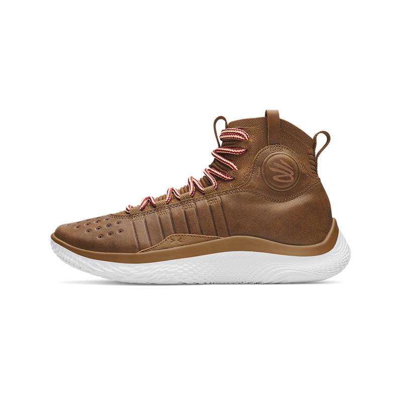Under Armour Curry 4 Cushioning, Breathable, Lightweight Mid top Basketball Shoes Unisex Brown