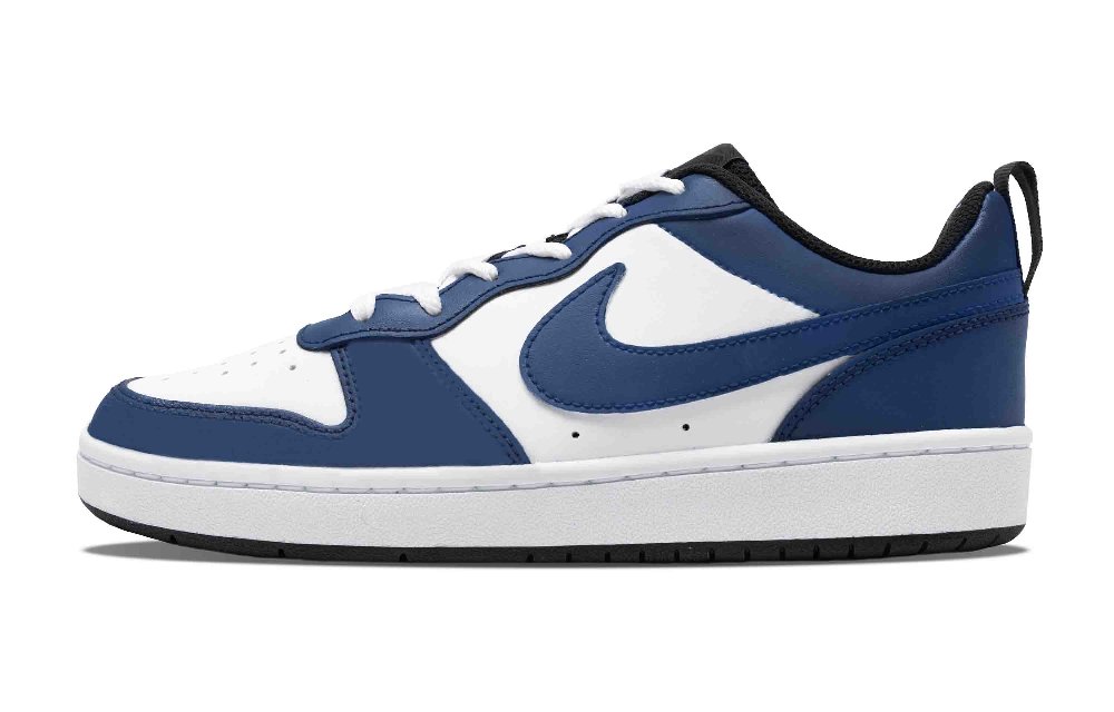 Nike Court Borough Low 2 Royal Blue Story Anti-Slip Wear-Resistant Low-Top Skateboard Shoes GS Blue White