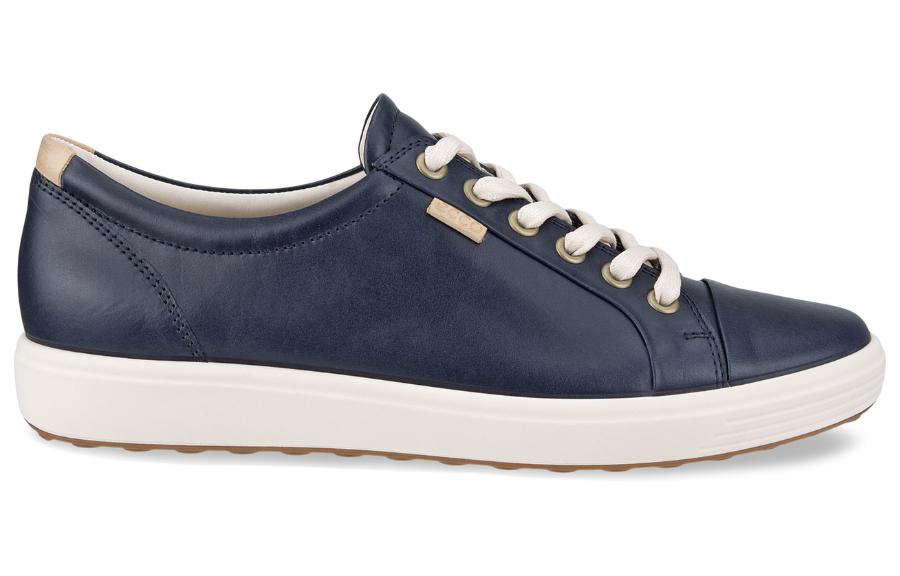 Ecco Soft 7 Low Top Skateboard Shoes Women's Dark Blue
