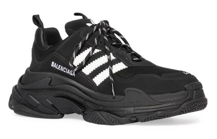 Balenciaga Adidas X Balenciaga Triple S Sneaker 'Black White' купить в интернет-магазине Yoocart с быстрой доставкой по России.