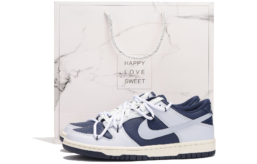 Nike Dunk Slip-Resistant Coverage Low-Top Skateboard Shoes Women's Blue