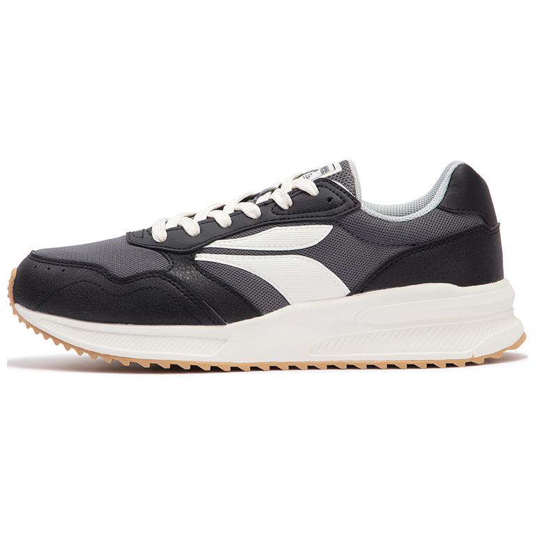 361° Cushioning Breathable Low-Top Casual Shoes Men's Black Gray White