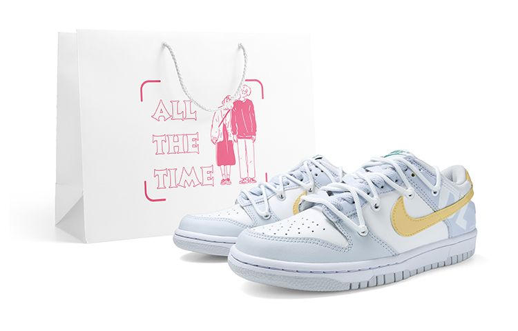 Nike Dunk Low Slip-Resistant Cushioning Abrasion-Resistant Low-Top Trendy Women's Blue