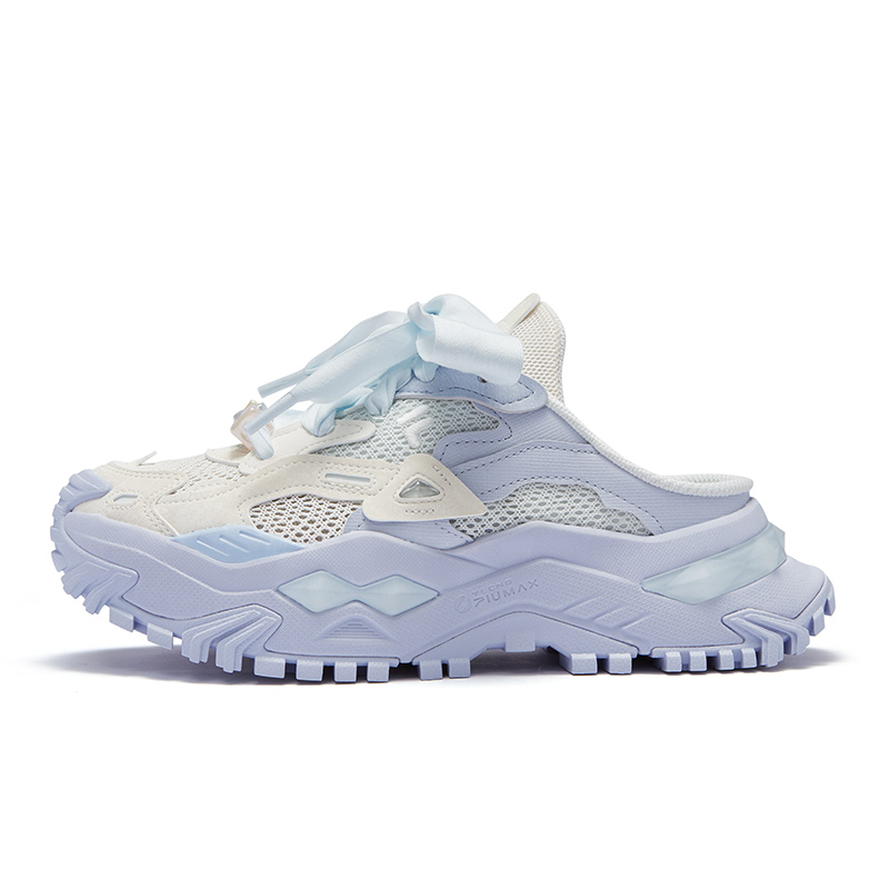 FILA FUSION BIANCO MULE Low Top Casual Shoes Women's White Blue
