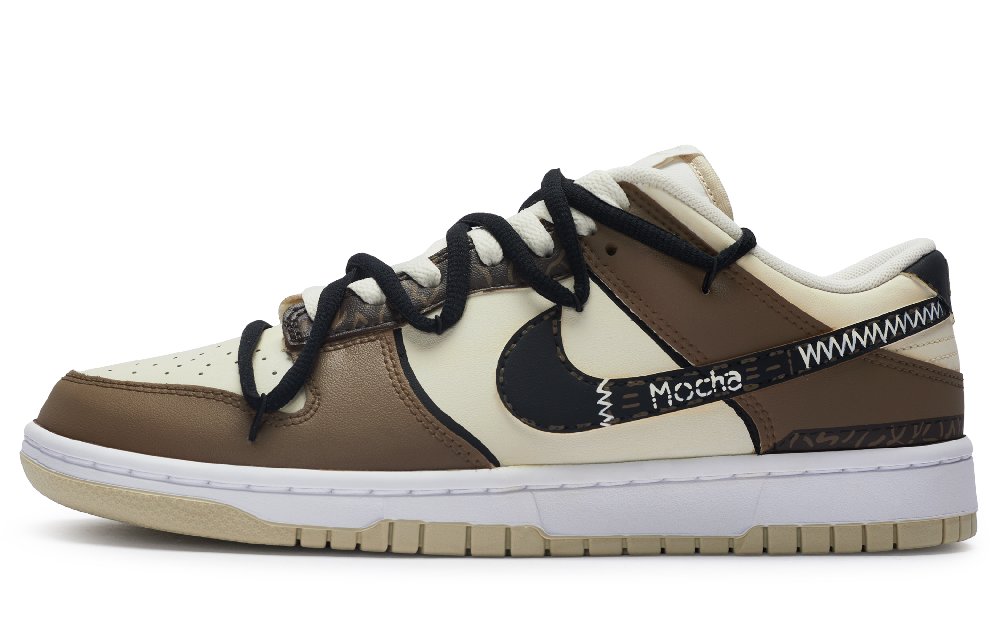 Nike Dunk Low Low-Top Skateboard Shoes Men's Beige Brown