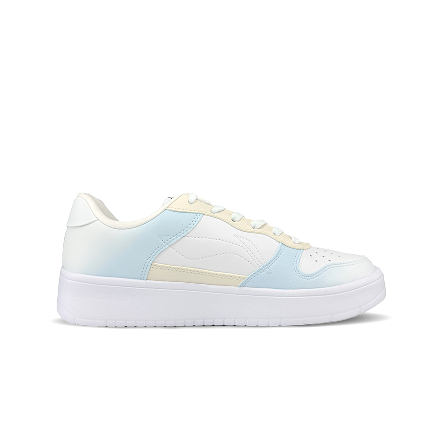 LiNing Pontoon Boats Slip Resistant Abrasion Resistant Low top Skateboard Shoes Women's White Yellow Blue купить в интернет-магазине Yoocart с быстрой доставкой по России.