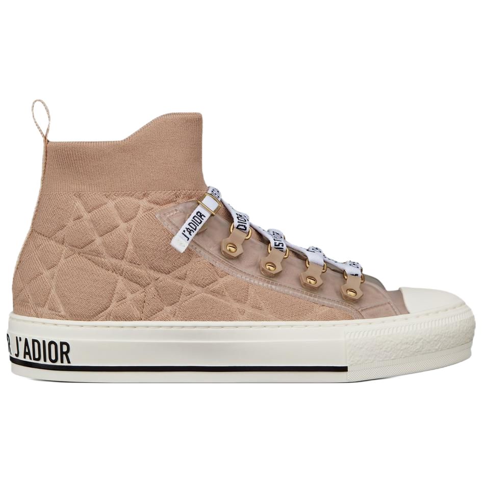 DIOR Walk'n'Dior Platform Shoes High top Stylish Skateboarding Shoes Women's Beige