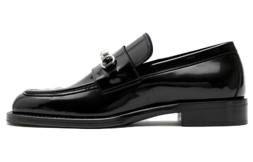 Burberry Barbed-wire Leather Loafers