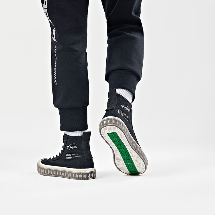Kappa High-Top Canvas Shoes Unisex Black купить в интернет-магазине Yoocart с быстрой доставкой по России.