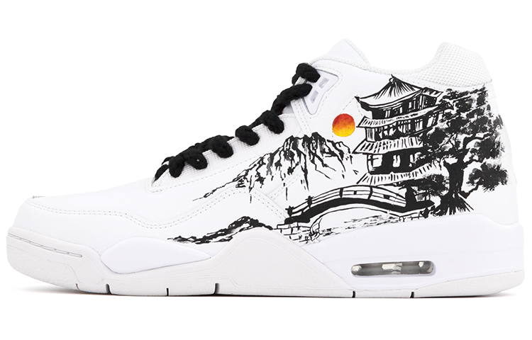 Nike Flight Legacy Low-Top Skateboard Shoes Men's Black White