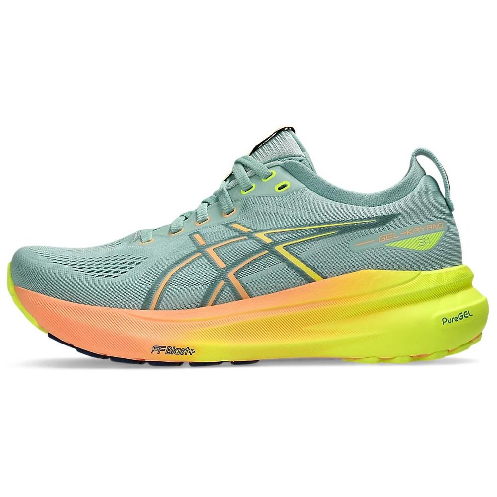 Asics Gel Kayano 31 Paris Light Celadon Safety Yellow Women's