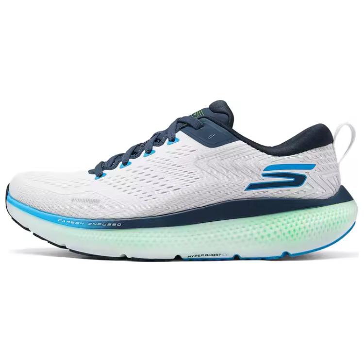 Skechers MEN'S GO Anti-Slip Wear-Resistant Low-Top Running Shoes Men's White