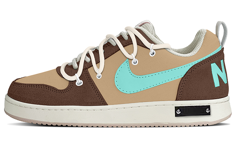 Nike Court Borough Low PRM Low-Top Skateboard Shoes Women's Brown Green