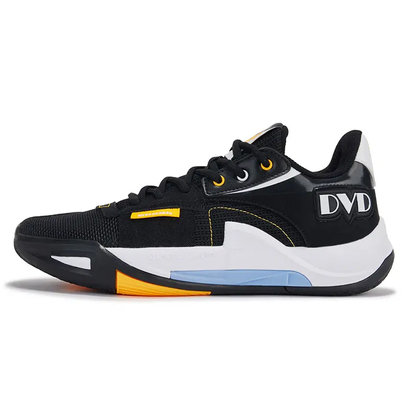 361° Cushioning And Breathable Low top Basketball Shoes Men's Black White