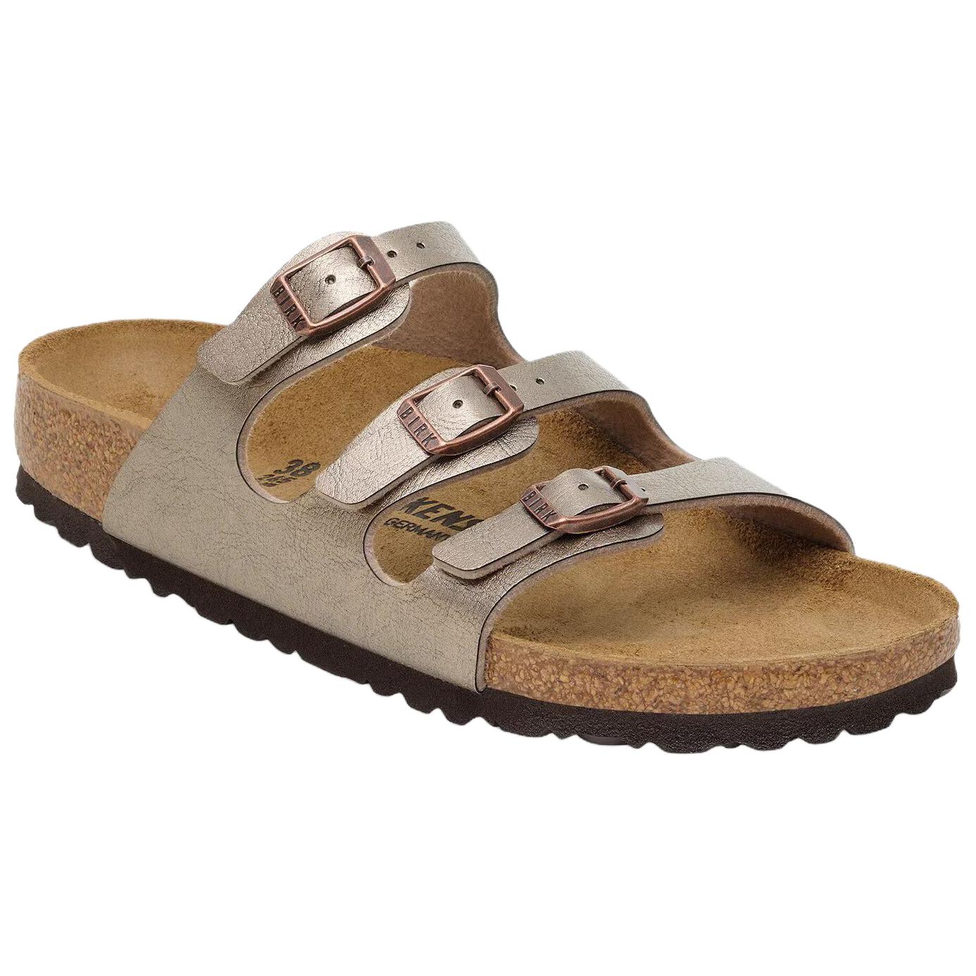 Birkenstock Florida EVA Abrasion Resistant Slide Slippers Women's Taupe Narrow