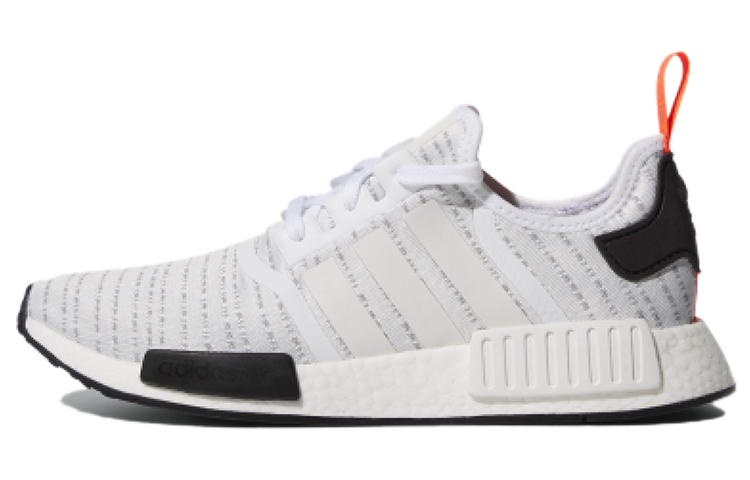 Adidas Originals NMD_R1 Wear resistant And Lightweight Low Top Casual Shoes Unisex White Gray