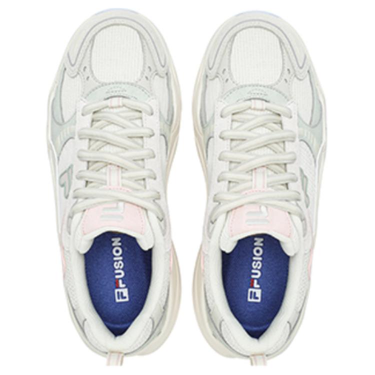 FILA FUSION UNIQUE Slip-Resistant Low-Top Casual Shoes Women's White Green