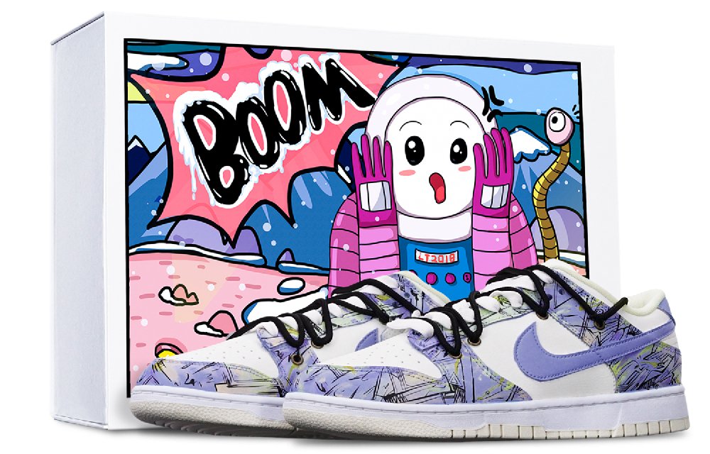 Nike Dunk Skateboard Shoes Men Low-Top Purple