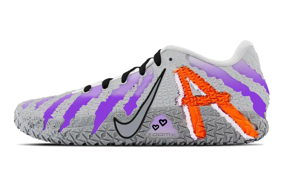 Nike Ja Morant 3 Purple Fog Abrasion Resistant Low top Basketball Shoes Unisex
