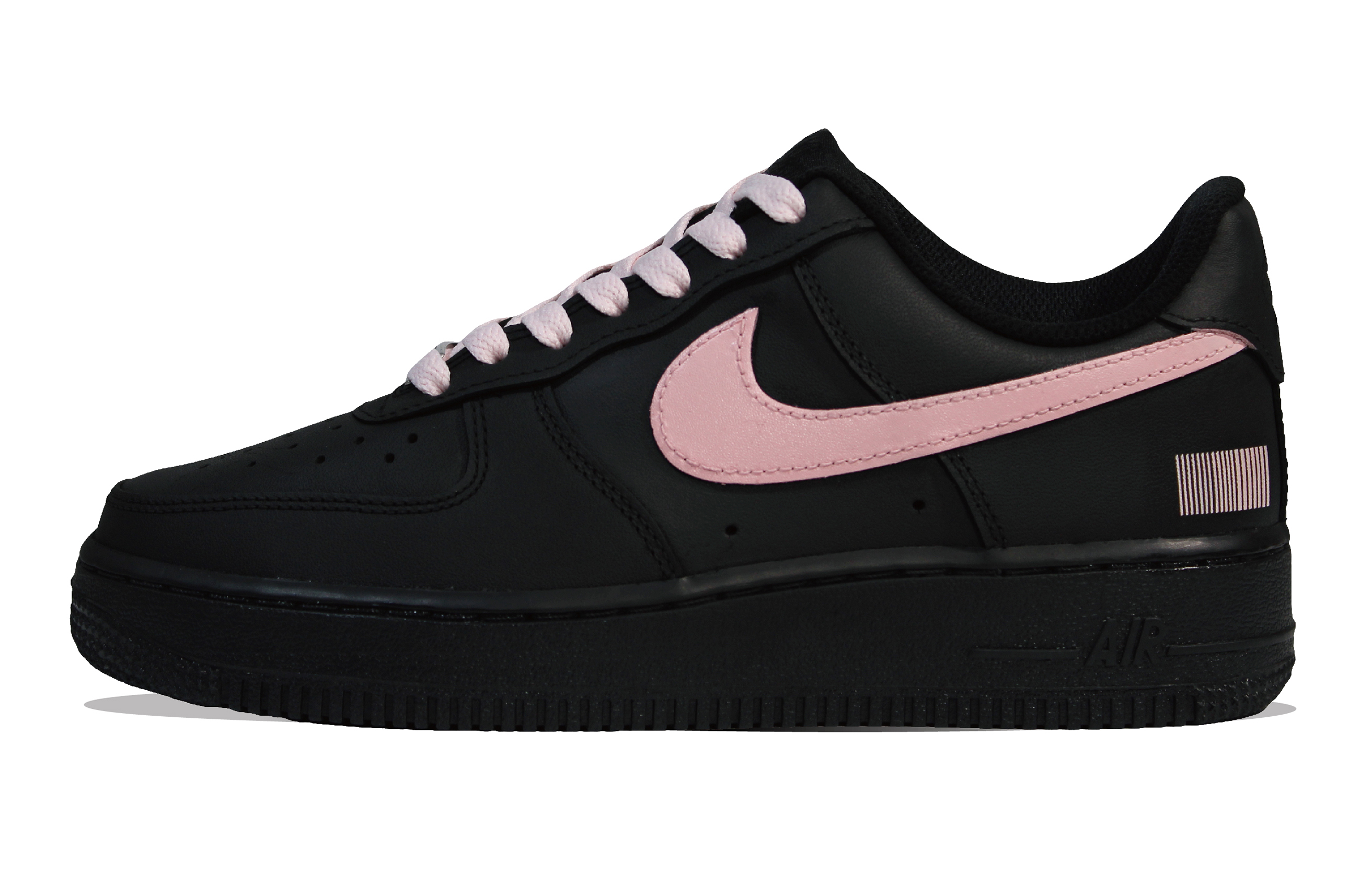 Nike Air Force 1 Skateboard Shoes Unisex Low top Black Pink