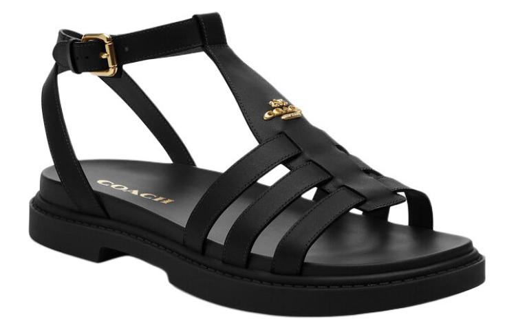 COACH Roman Sandals Women's Black