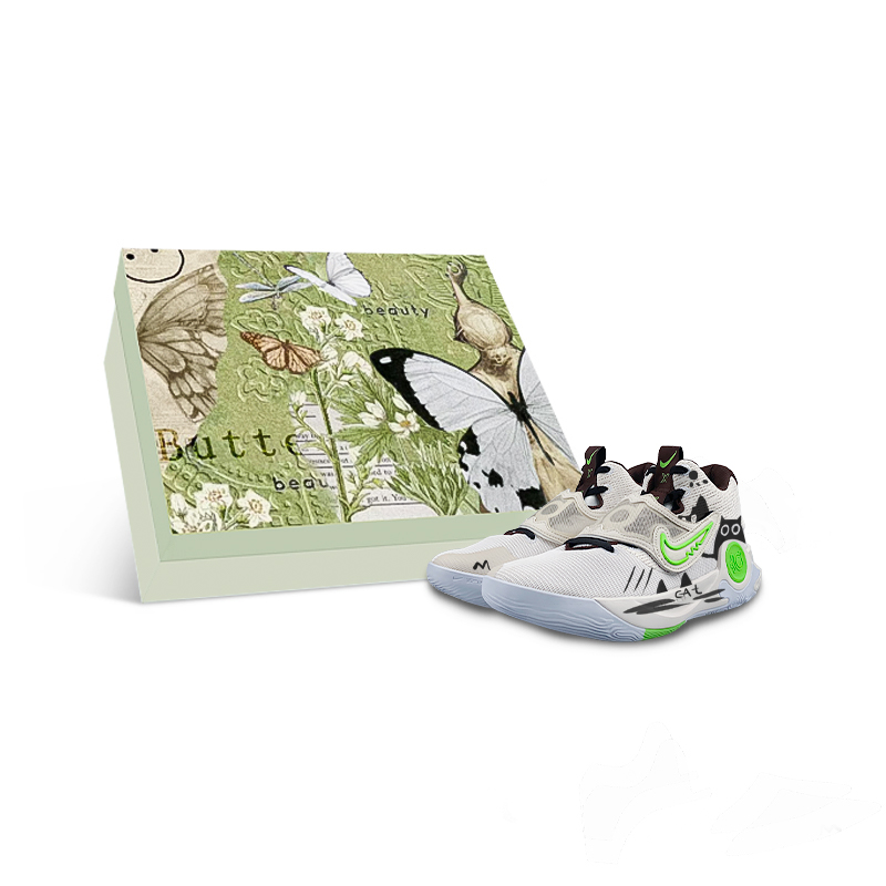 Nike KD Trey 5 X Low Top Basketball Shoes Men's White Black Green