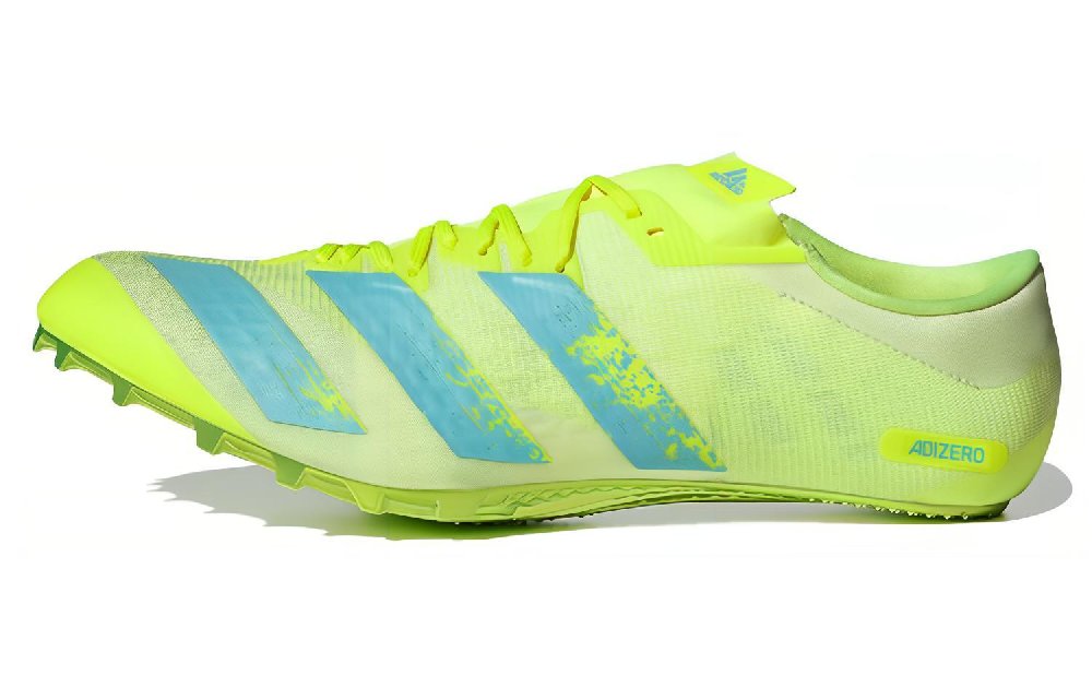 Adidas Adizero Prime Sprint Spikes 'Solar Yellow Clear Aqua'