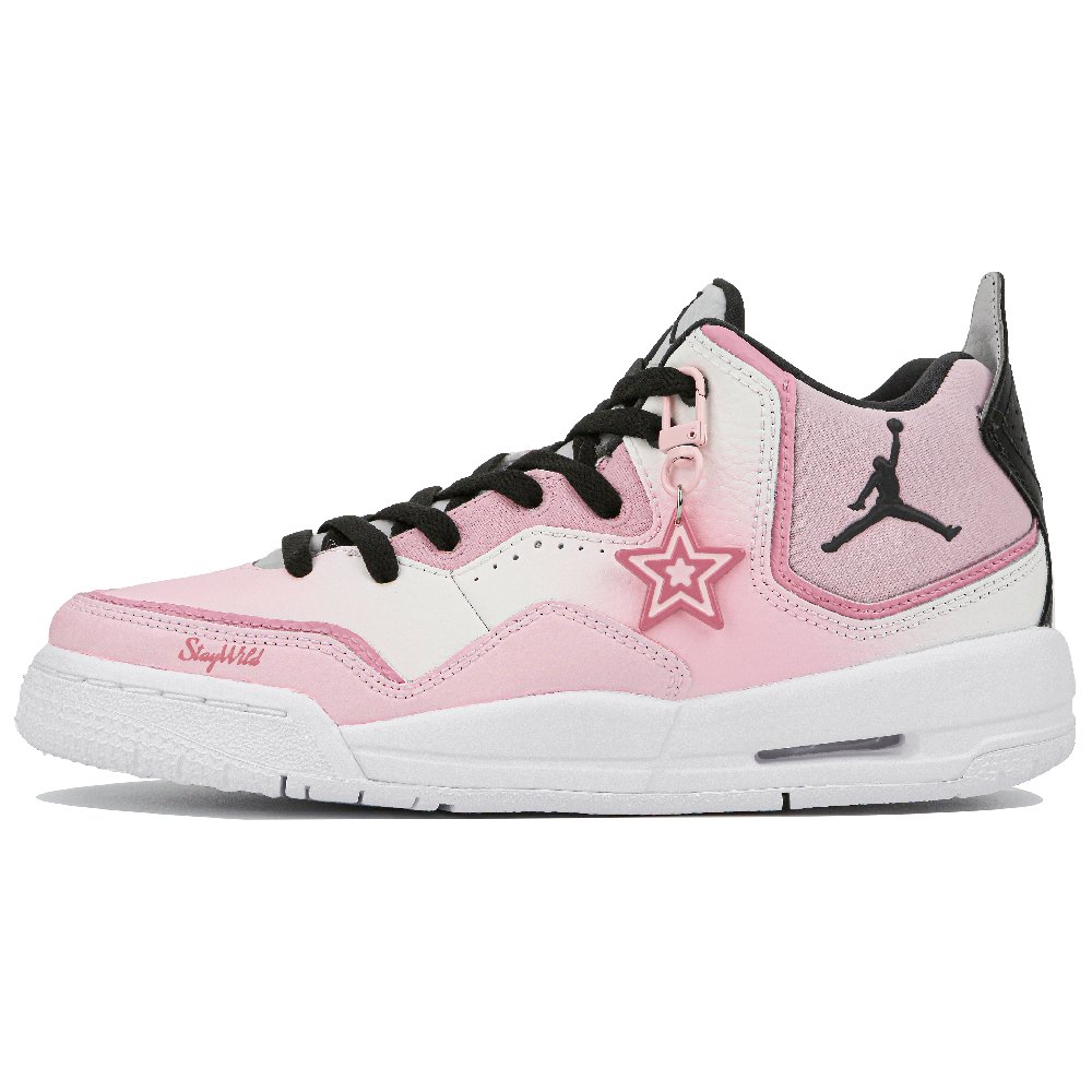 Jordan Courtside 23 Low-Top Vintage Basketball Shoes GS Pink White