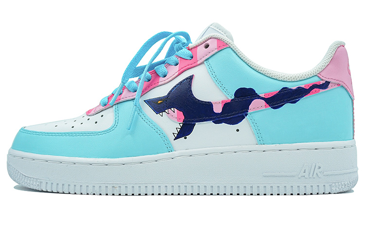 Nike Air Force 1 K999 Slip-Resistant Cushioning Wear-Resistant Lightweight Low-Top Skateboard Shoes Men's Blue Green