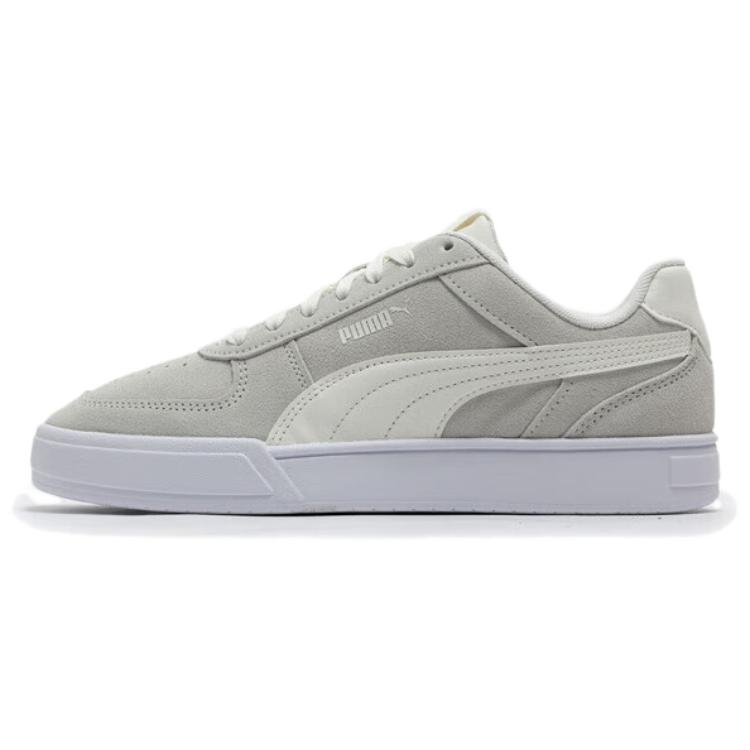PUMA Caven Breathable Low Top Skateboard Shoes Unisex Gray White