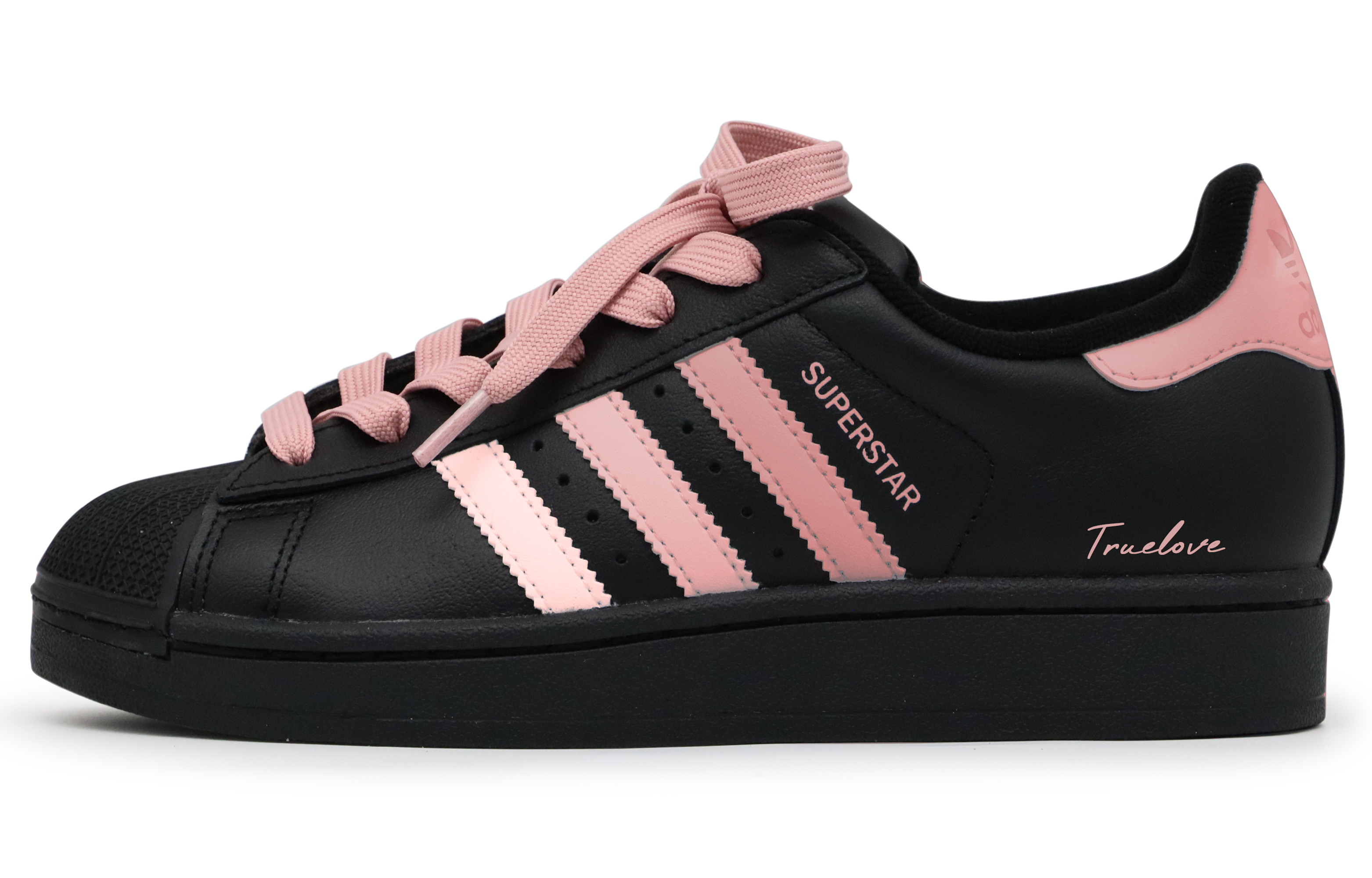 Adidas Originals SUPERSTAR Abrasion Resistant Low Top Skateboard Shoes Unisex Black Pink купить в интернет-магазине Yoocart с быстрой доставкой по России.