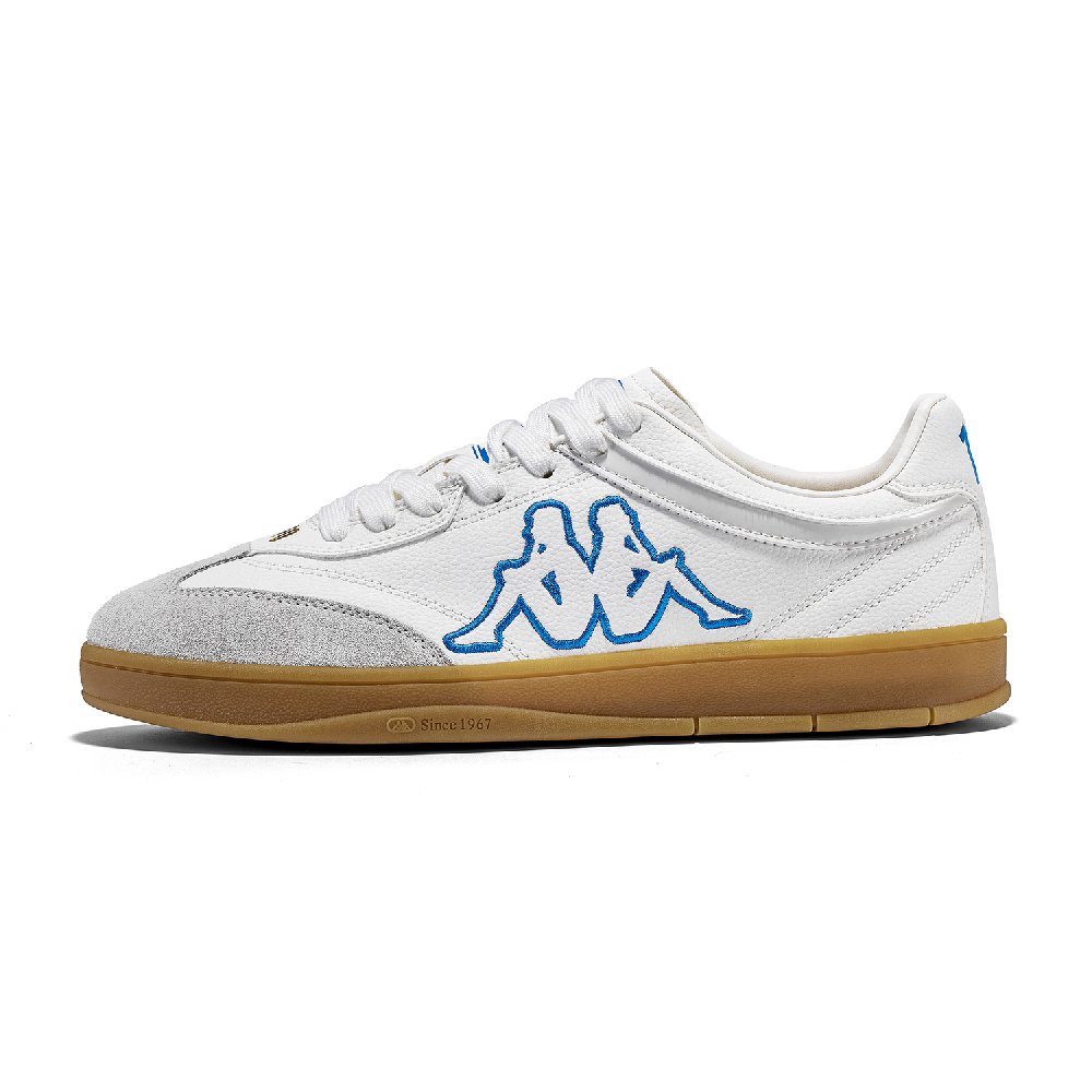 Kappa Tifo Anti Slip Wear Resistant Low Top Skateboard Shoes Unisex White Blue