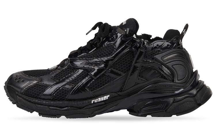 Balenciaga Runner Sneakers 'Black Mesh And Nylon'