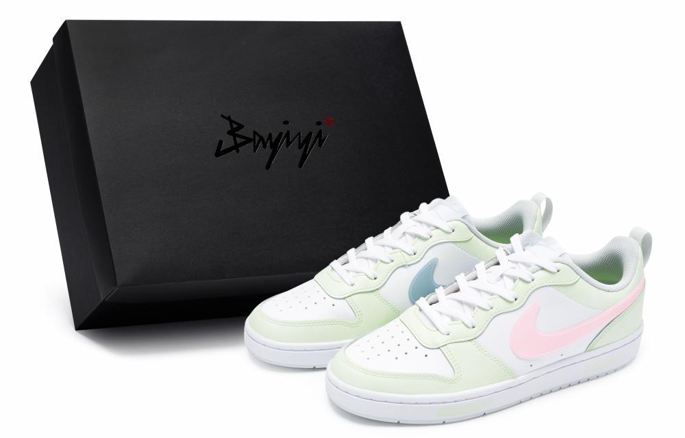 Nike Court Borough 2 Skateboard Shoes Women's Low-Top Pink Blue
