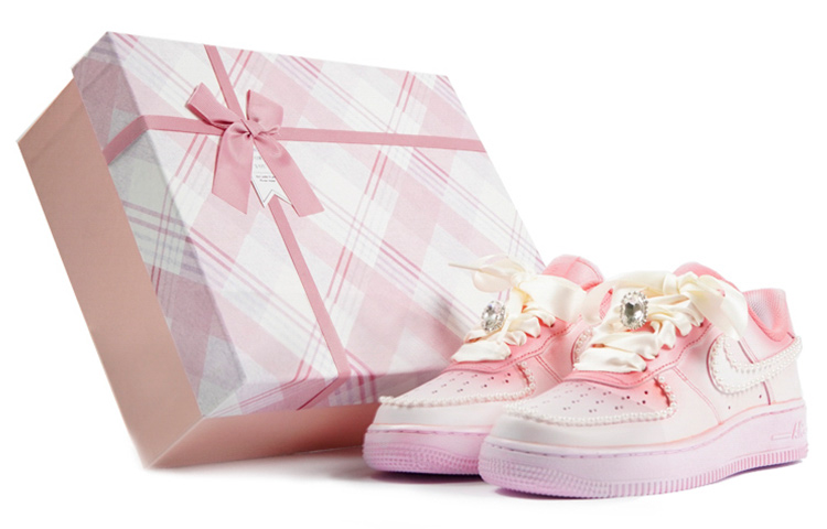 Nike Air Force 1 Low '07 Breathable Low-Top Skateboard Shoes Men's Pink