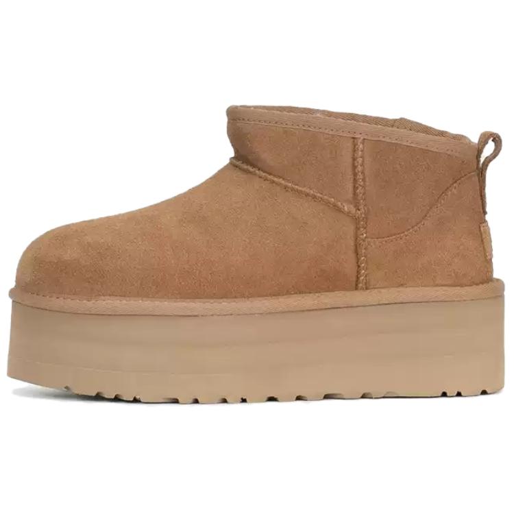 UGG Thermal Abrasion Resistant Short Snow Boots Women's Chestnut