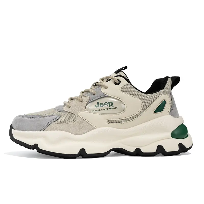 Jeep Breathable Low Top Running Shoes Men's Gray