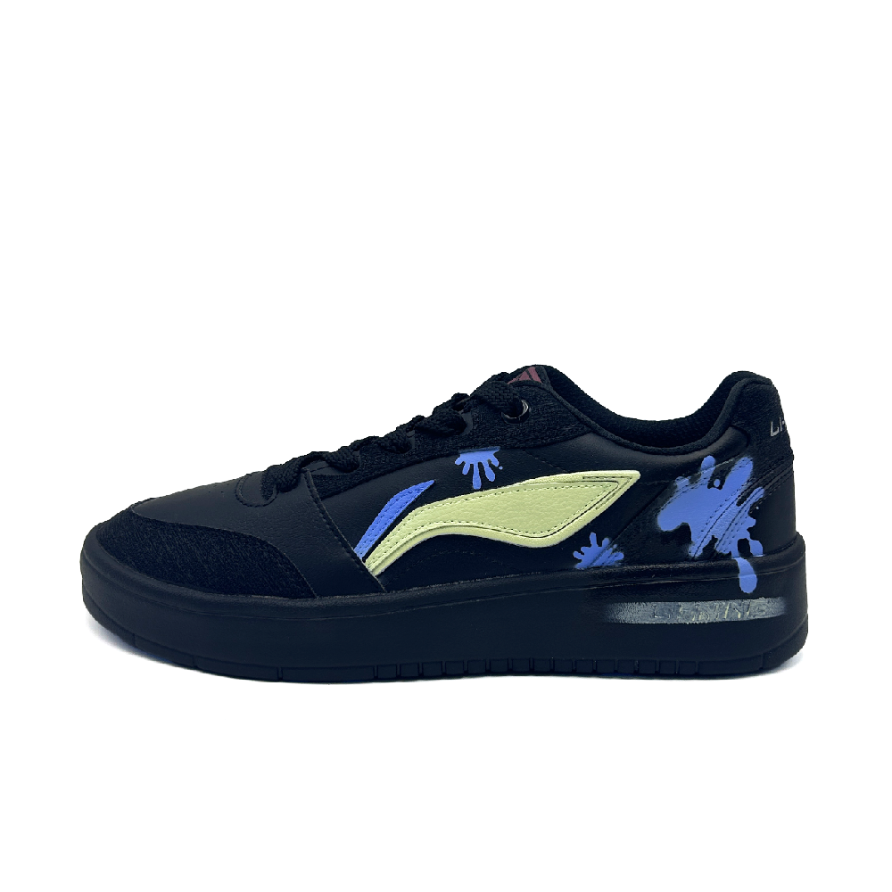 LiNing Yuanbao V3 Coverage Abrasion Resistant Cushioning Low Top Skateboard Shoes Men's Black Blue Yellow