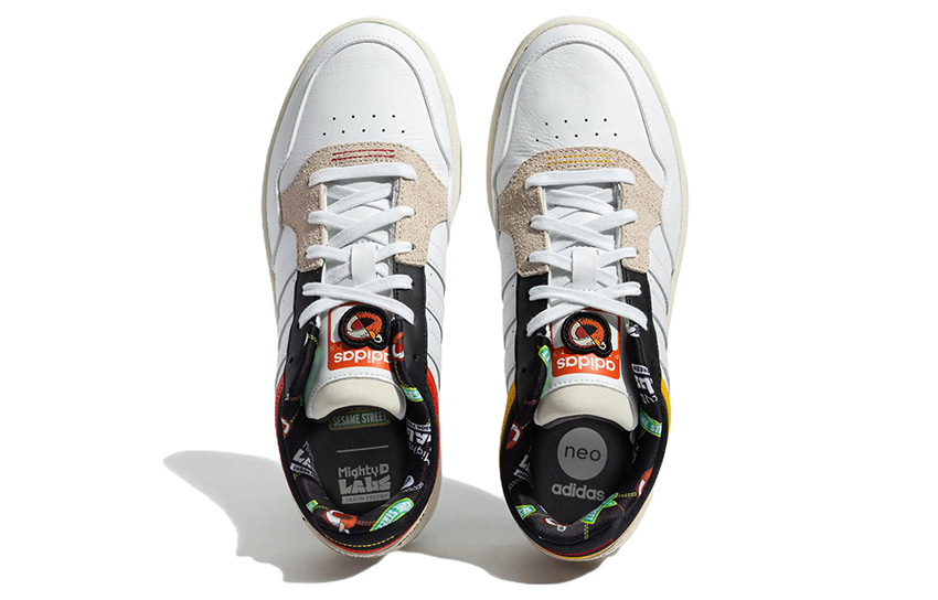 Adidas X Sesame Street X Jf Neo Hoops 3.0 'White Black Beige'