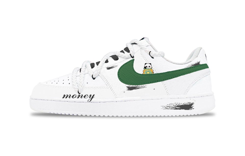 Nike Court Vision 1 Prosperity Panda Balance Low Top Skateboard Shoes Men's Green White