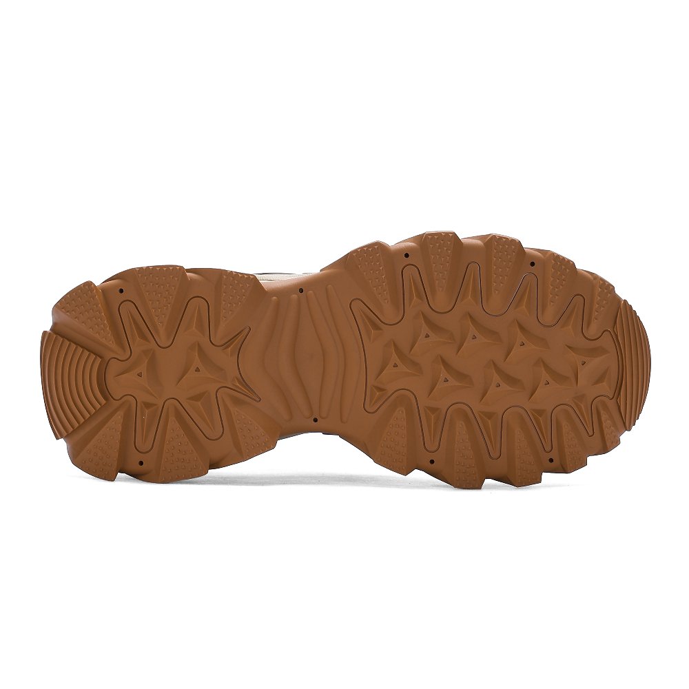 JEEP SPIRIT Low Top Chunky Sneakers Men's Natural Deer