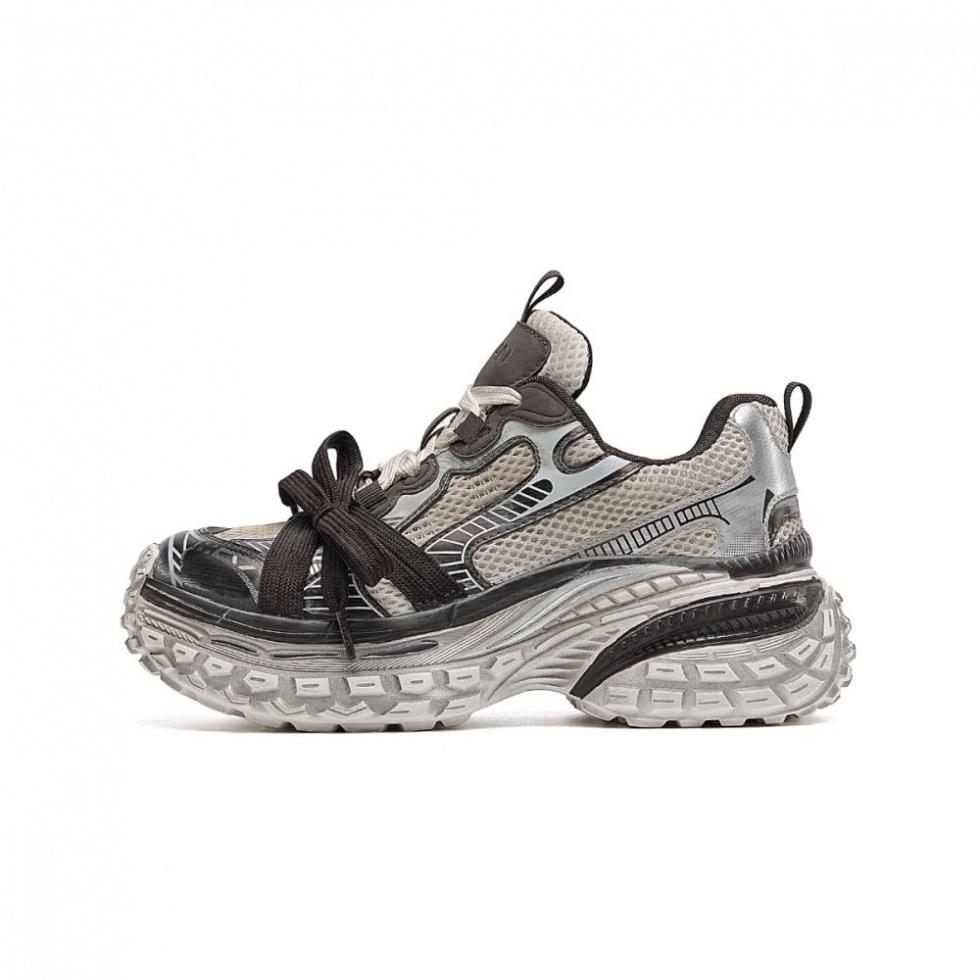 EBLAN Low-Top Chunky Sneakers Women's Brown
