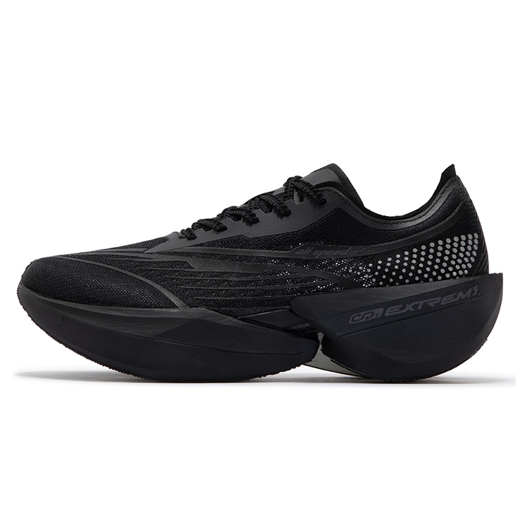 361° Flying Future 1.5 Cushioning Anti-Slip Wear-Resistant Breathability Low-Top Running Shoes Unisex Obsidian Black